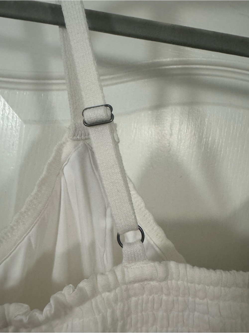 Hollister White Crochet Knit Peplum Crop Top - Picture 9 of 10